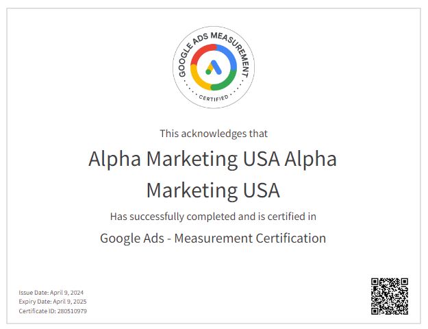 Google Ads Measurement Certification